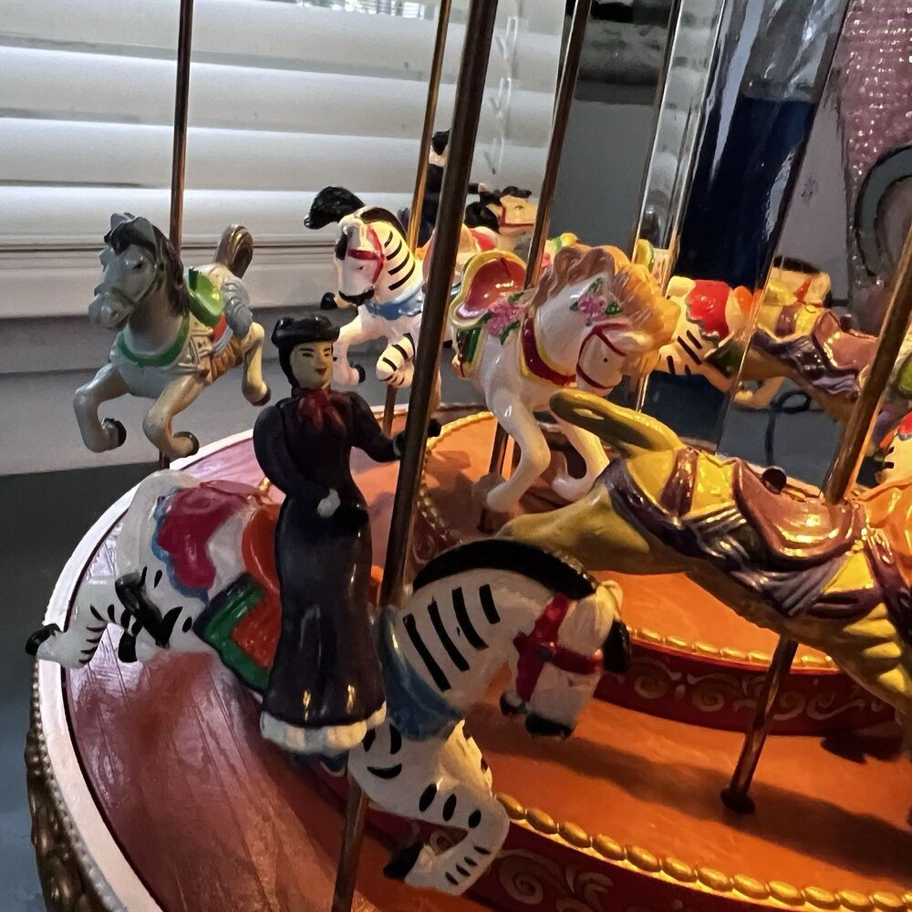 Mr. Christmas Triple Decker Carousel Musical Animated 2012 Vintage Work Read - Picture 3 of 14